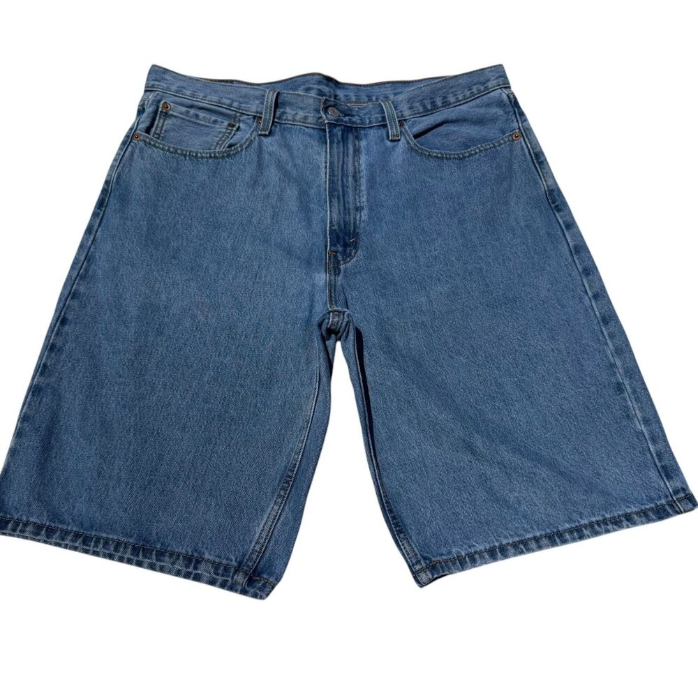Levi's 469 Loose Fit Denim Shorts Men's W36 L12 Blue Baggy